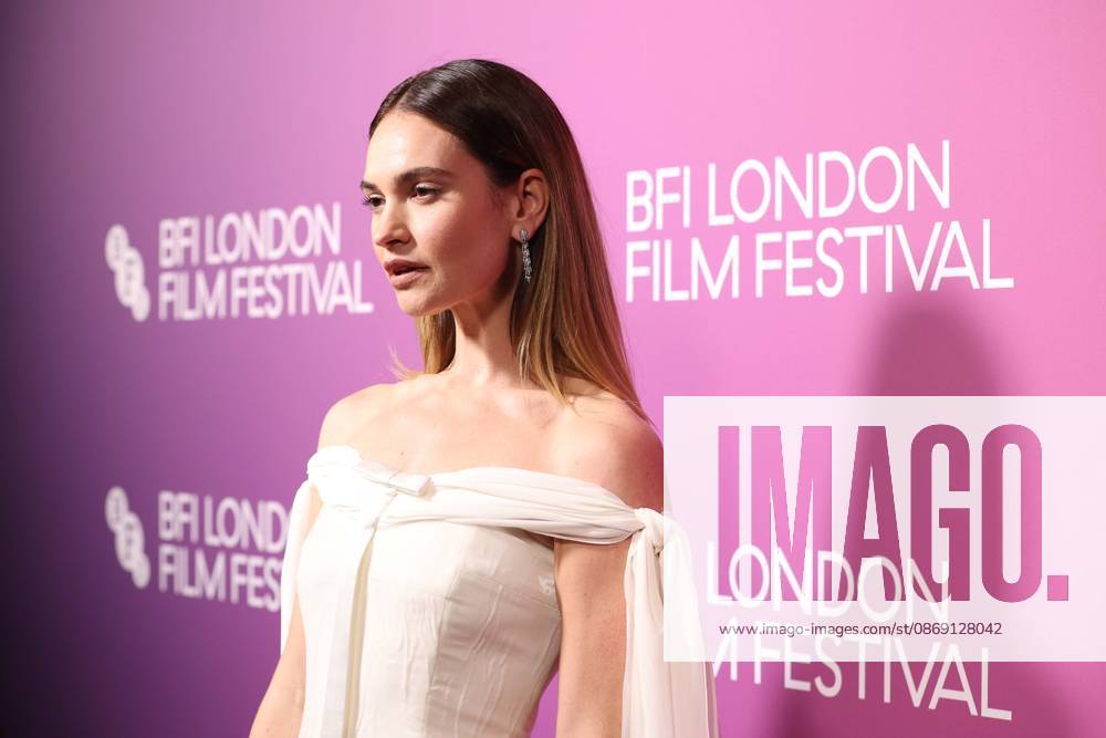 The Liberation premiere in London LONDON, UNITED KINGDOM - OCTOBER 10 : Actress Lily James attends the red carpet ahead of the premiere of the film The Liberation during the 70th BFI London Film Festival in London, United Kingdom on October 10, 2026. Zeynep Demir Anadolu London United Kingdom. Editorial use only. Please get in touch for any other usage.