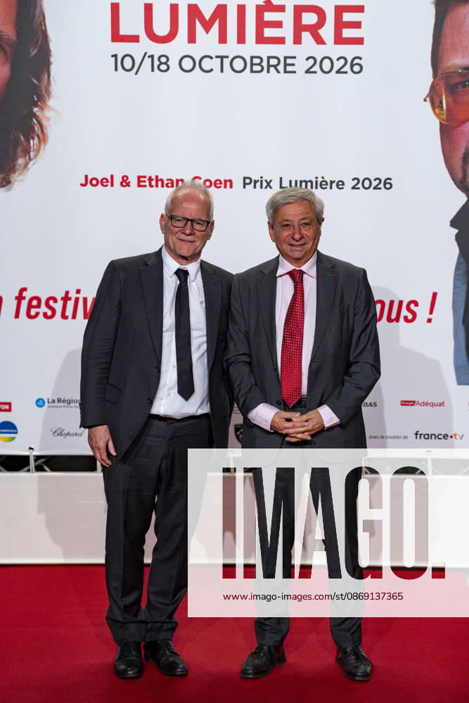 PEOPLE: Festival Lumiere - Lyon 10 10 2026 Thierry Frà maux and Etienne Guyot attend the opening ceremony of the 18th Festival Lumiere in Lyon (France) on October 10, 2026. Photo by Sandrine Thesillat PsNewZ