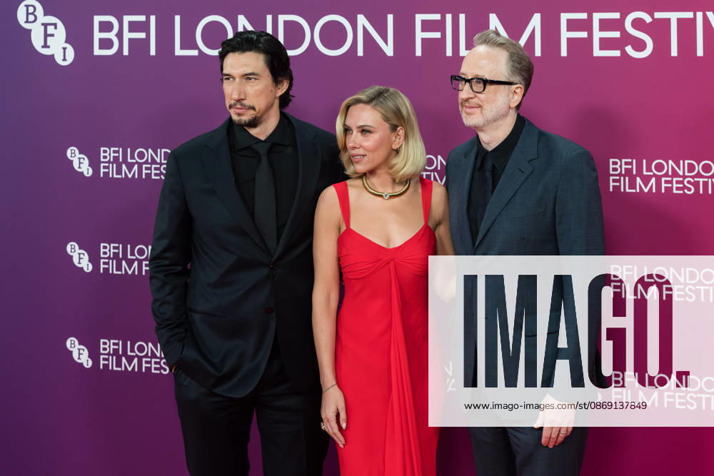 Paper Tiger Premiere at BFI London Film Festival LONDON, UNITED KINGDOM - OCTOBER 10: (L-R) Adam Driver, Scarlett Johansson and James Gray attend the premiere of Paper Tiger during the 70th BFI London Film Festival at the Royal Festival Hall in London, United Kingdom on October 10, 2026. Wiktor Szymanowicz Anadolu London United Kingdom. Editorial use only. Please get in touch for any other usage.