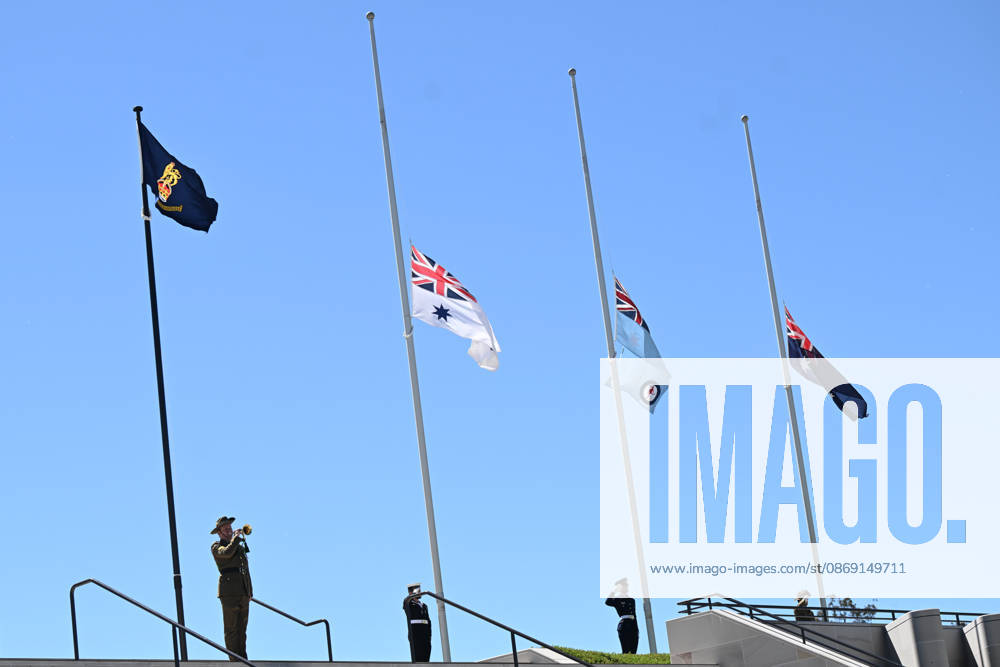 COMMEMORATIVE SERVICE OPERATION SLIPPER, A bugler plays the last post during a commemorative service recognising the 25th anniversary of Australian service in Afghanistan, at the Australian War Memorial in Canberra, Sunday, October 11, 2026. ( NO ARCHIVING CANBERRA AUSTRALIAN CAPITAL TERRITORY Australia