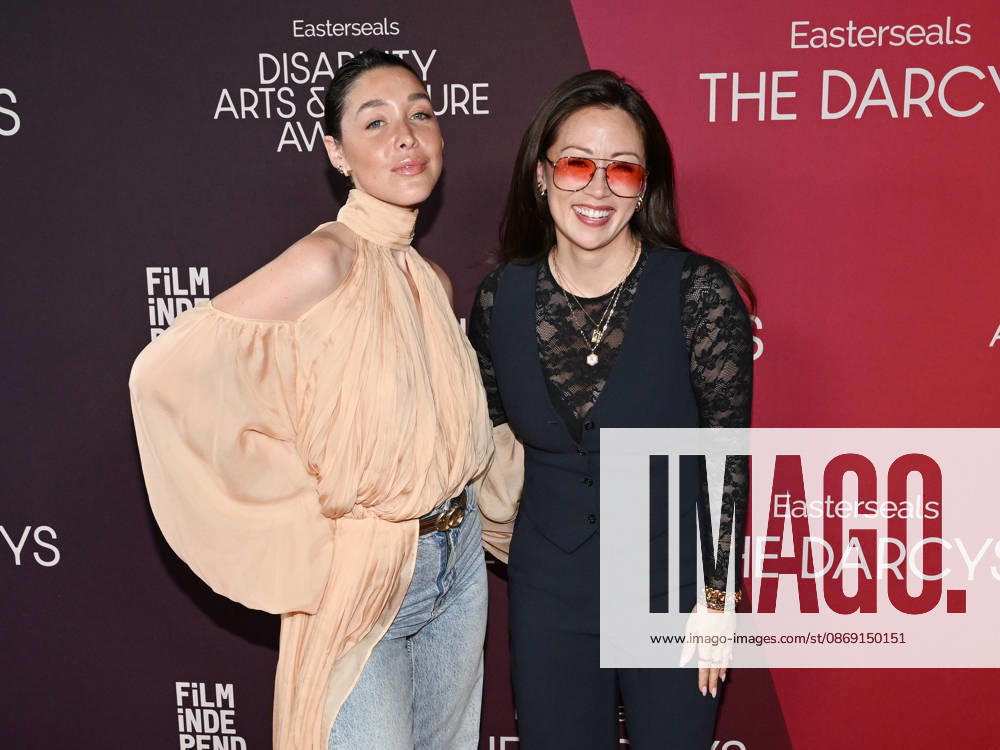 American actress, writer, and producer HANNA STEIN and American actress, director, and producer FIONA RENE, 38, attend the inaugural Easterseals Disability Arts & Culture Awards DARCYS Awards red carpet. Santa Monica USA - ZUMAb173 20261010_aap_b173_026