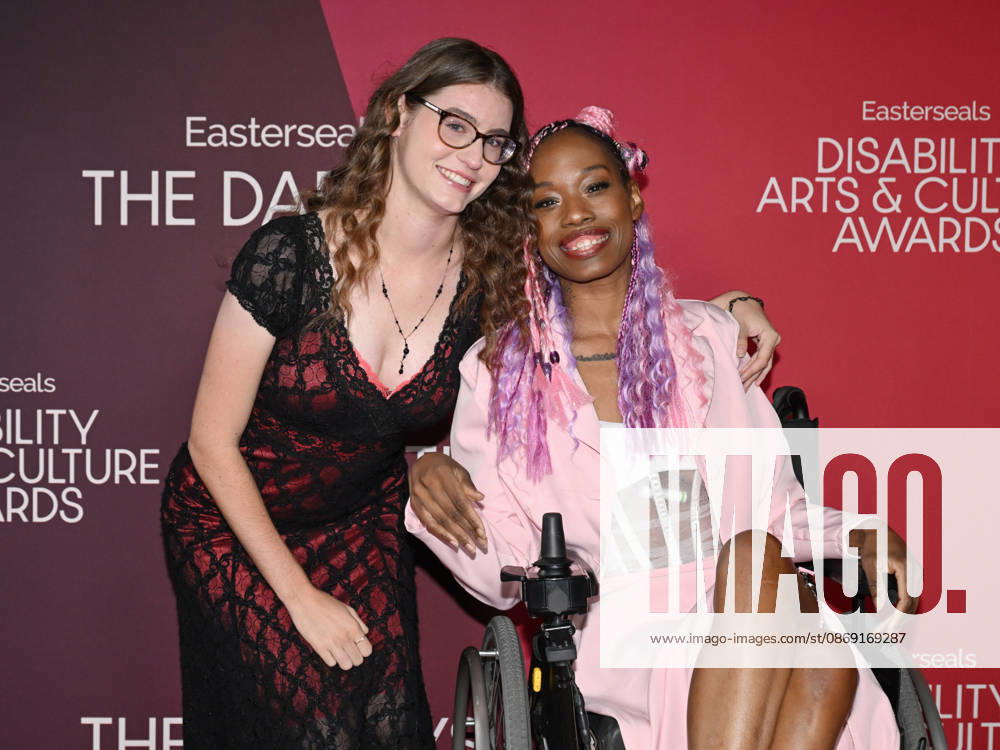 ANA SHARP and JILLIAN MERCADOA attend the inaugural Easterseals Disability Arts & Culture Awards DARCYS Awards red carpet. Santa Monica USA - ZUMAb173 20261010_aap_b173_059