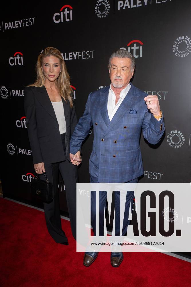 (L-R) Jennifer Flavin and Sylvester Stallone attend.screening of Tulsa King during PaleyFest NY 2026 at The Paley Museum on October 10, 2026 in New York City. New York United States - ZUMAs197 20261010_aaa_s197_659
