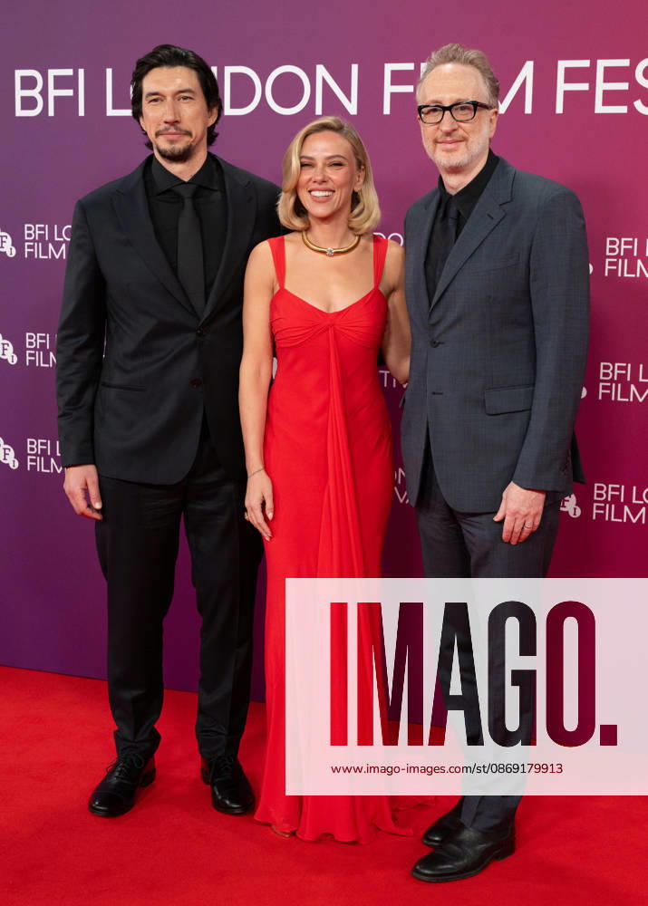 Adam Driver, Scarlett Johansson and James Gray attends Paper Tiger Gala during the BFI London Film Festival, at the Royal Festival Hall in London, England. UK. Saturday 10th October 2026