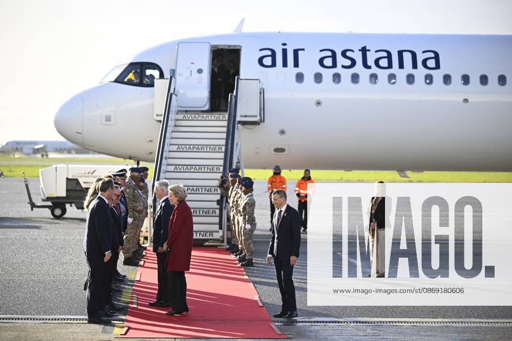 King Philippe - Filip of Belgium and Queen Mathilde of Belgium pictured at the official departure ceremony ahead of a state visit of the Belgian King and Queen to Kazakhstan, on Sunday 11 October 2026, at Melsbroek military airport. The first State Visit of Belgium s royal couple in central Asia from 11 to 14 October 2026, aims to highlight bilateral cooperation in the economic, academic, and cultural fields. JASPERxJACOBS 189424475
