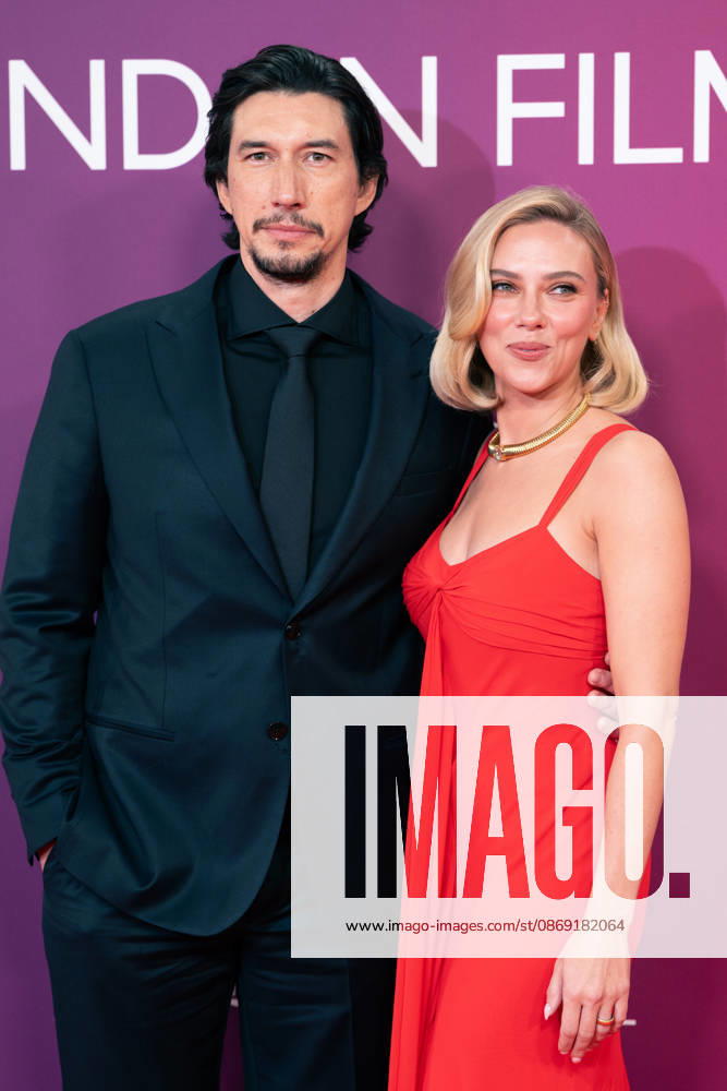 Adam Driver and Scarlett Johansson attend the premiere of Paper Tiger during the 70th BFI London Film Festival at the Royal Festival Hall. London United Kingdom - ZUMAs197 20261010_aaa_s197_814