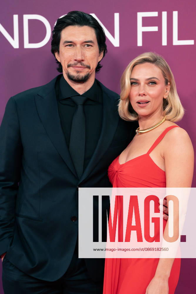 Adam Driver and Scarlett Johansson attend the premiere of Paper Tiger during the 70th BFI London Film Festival at the Royal Festival Hall. London United Kingdom - ZUMAs197 20261010_aaa_s197_810