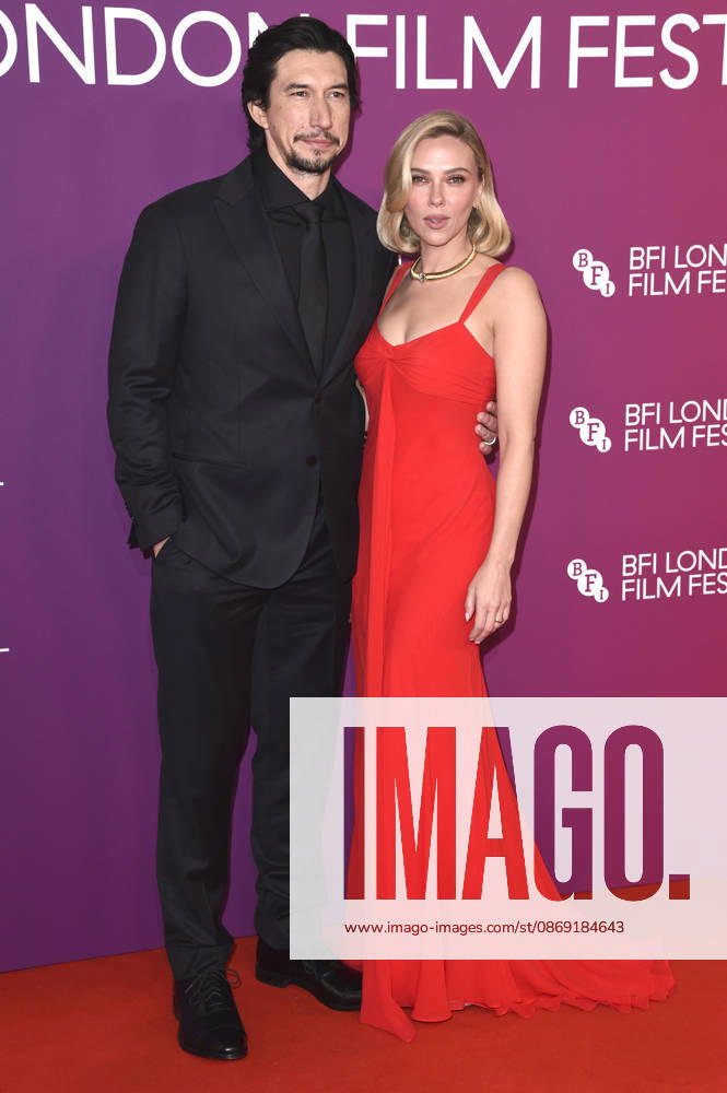 Adam Driver und Scarlett Johansson bei der Premiere des Kinofilms Paper Tiger auf dem 70. BFI London Film Festival 2026 in der Royal Festival Hall. London