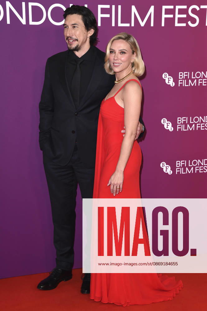Adam Driver und Scarlett Johansson bei der Premiere des Kinofilms Paper Tiger auf dem 70. BFI London Film Festival 2026 in der Royal Festival Hall. London