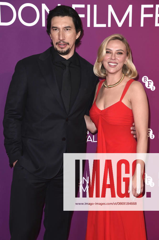 Adam Driver und Scarlett Johansson bei der Premiere des Kinofilms Paper Tiger auf dem 70. BFI London Film Festival 2026 in der Royal Festival Hall. London
