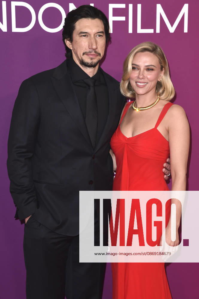 Adam Driver und Scarlett Johansson bei der Premiere des Kinofilms Paper Tiger auf dem 70. BFI London Film Festival 2026 in der Royal Festival Hall. London