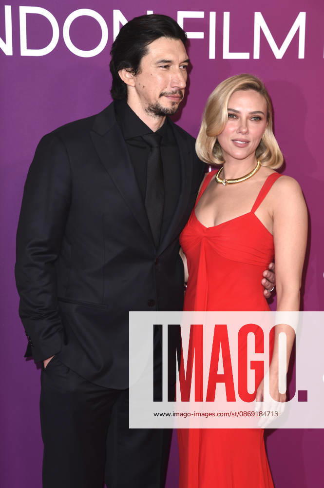 Adam Driver und Scarlett Johansson bei der Premiere des Kinofilms Paper Tiger auf dem 70. BFI London Film Festival 2026 in der Royal Festival Hall. London
