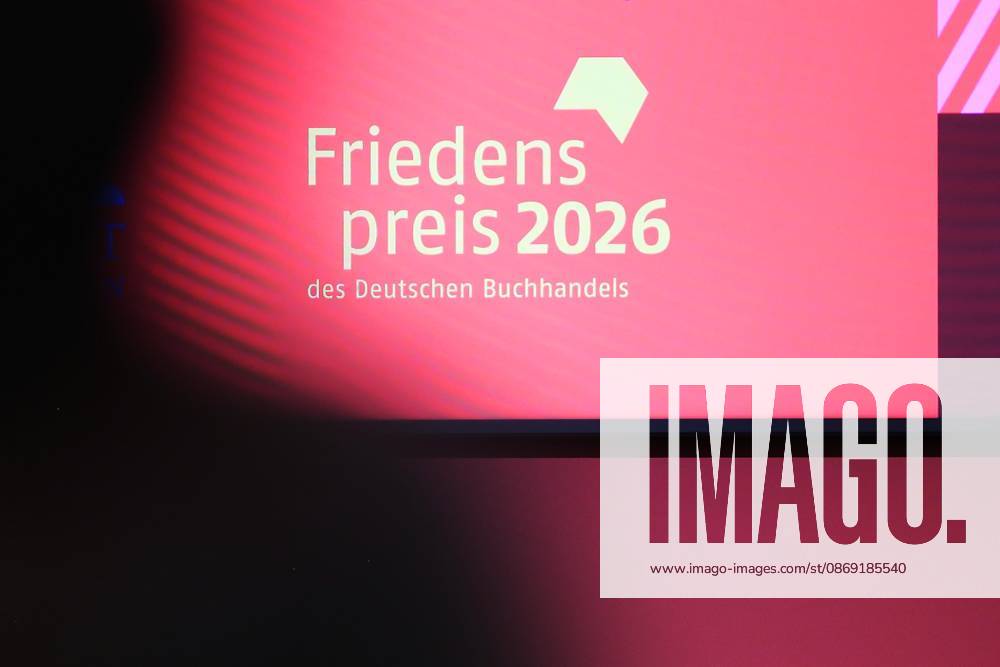 Frankfurt Main, Hessen, Deutschland, 10.10.2026: Frankfurter Buchmesse 2026: Friedenspreis des Deutschen Buchhandels