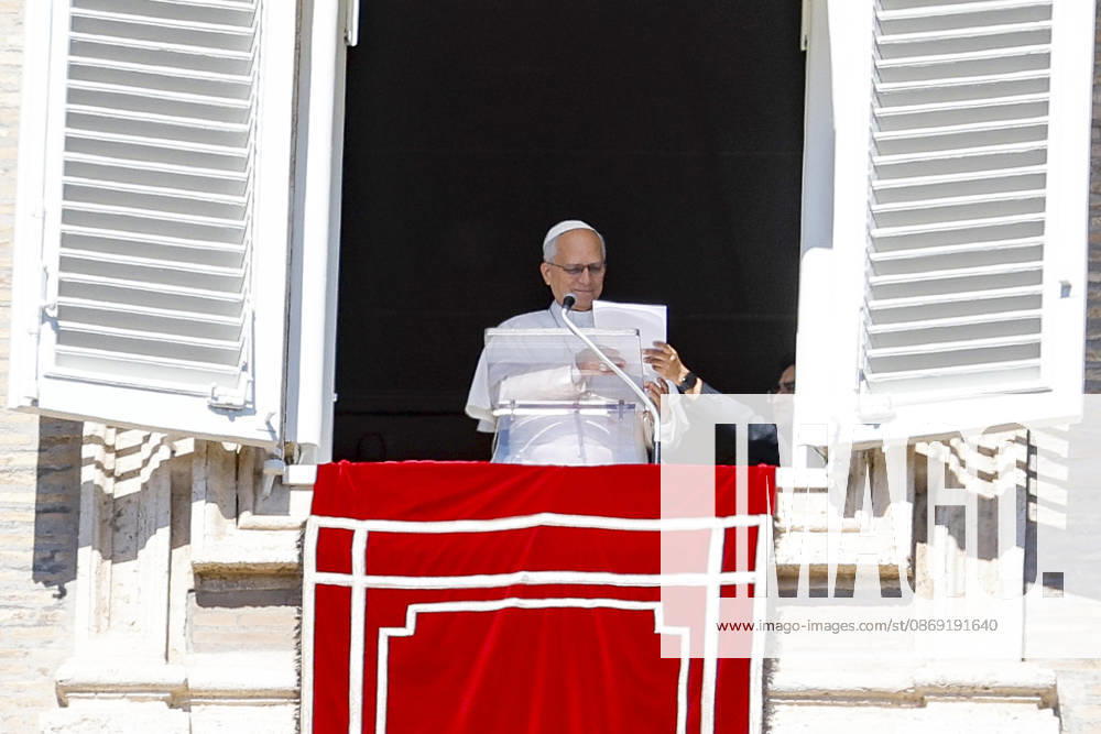 Pope Leo XIV leads the Angelus prayer from the window of his office overlooking Saint Peter s Square, Vatican City, 11 October 2026. ANSA FABIO FRUSTACI Vatican City VATICAN - ZUMAa110 20261011_zaf_a110_002