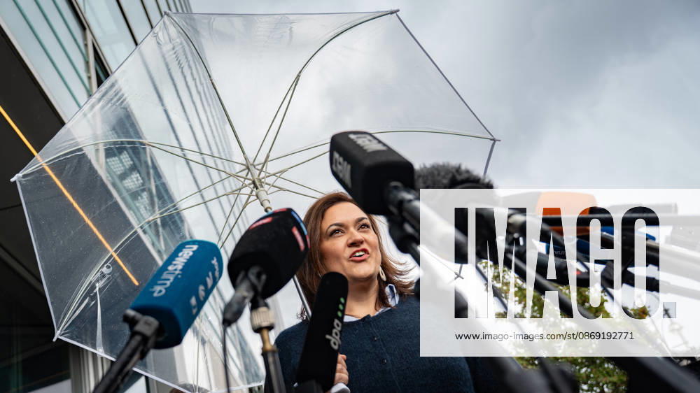 Die CDU-Generalsekretärin Franziska Hoppermann gibt zu Beginn der Klausurtagung ein Pressestatement ab;Präsidiumsklausurtagung der CDU Deutschlands in Berlin, Oktober 2026, Berlin Berlin Deutschland Konrad-Adenauer-Haus