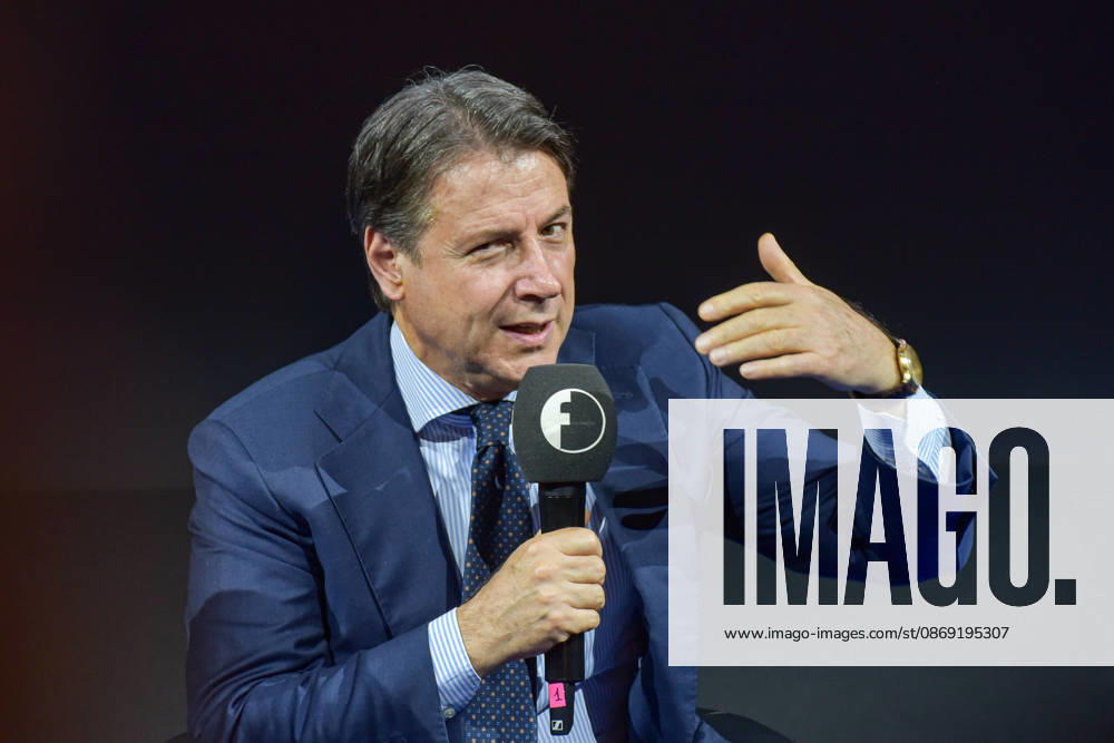 Movimento 5 Stelle President Giuseppe Conte speaks during the panel Faccia a Faccia con i politici at the Rumore Festival 2026 at Acquario Romano in Rome on October 11, 2026. Rome Italy - ZUMAn299 20261011_zip_n299_004