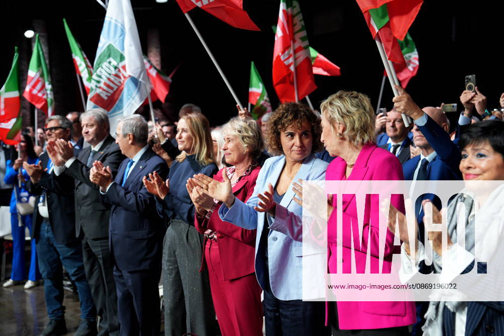 IPA89549678 - Milan, October 11, 2026, Forza Italia Event: The Optimism of Will at the East End Studios on Via Mecenate, featuring Antonio Tajani, Stefania Craxi, Dolors Montserrat, and Lettizia Moratti