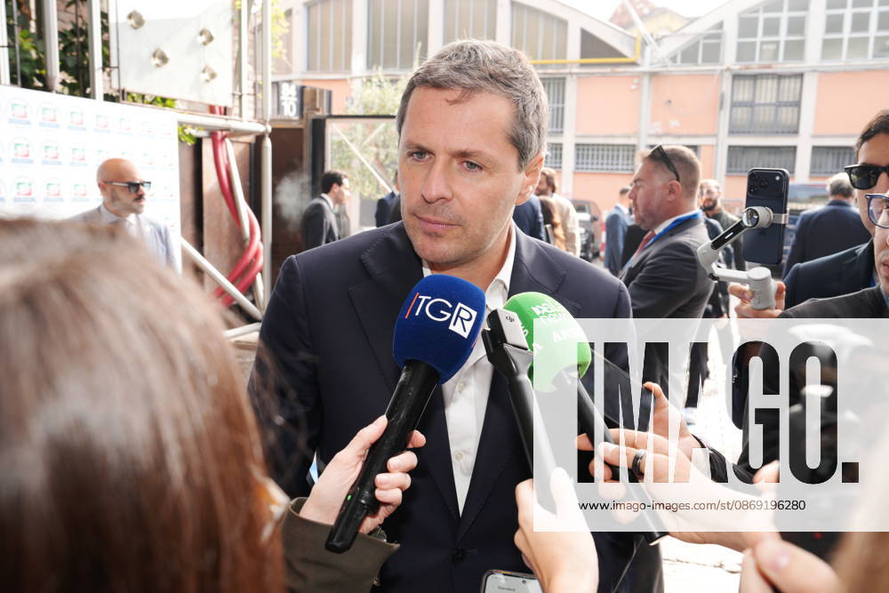 IPA89549647 - Milan, October 11, 2026, Forza Italia Event: *L ottimismo della Volontà* at the East End Studios on Via Mecenate with Matteo Perego