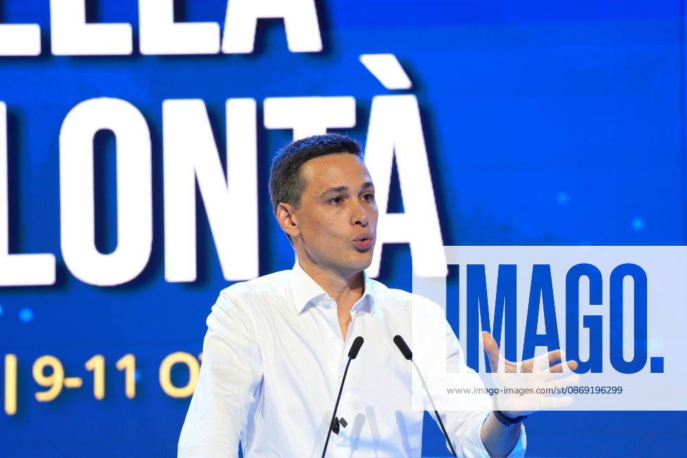 IPA89549635 - Milan, October 11, 2026, Forza Italia Event: *L ottimismo della Volontà* at the East End Studios on Via Mecenate with Stefano Benigni