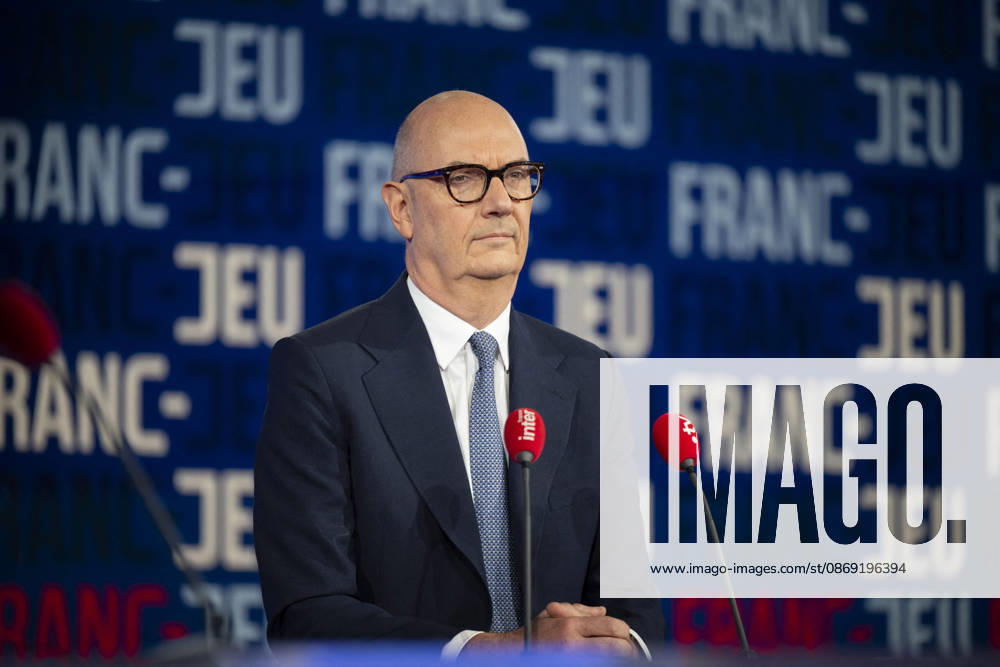 French Economy Minister Roland Lescure Franc Jeu - Paris French Economy Minister Roland Lescure during an interview at Franc Jeu on France 2 channel in Paris, France on October 11, 2026.Photo by Eliot Blondet ABACAPRESS.COM Paris France France