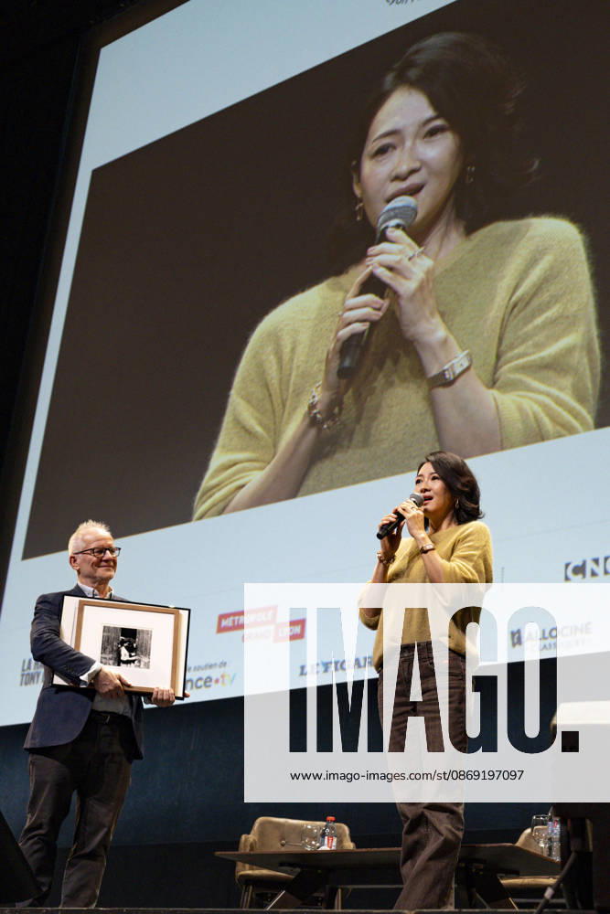 PEOPLE: Festival Lumiere - Lyon 11 10 2026 Zhang Ziyi receives the Lumiere Award, as well as a still from a film directed by the Lumiere brothers at the 18th Lumiere Film Festival Lumiere in Lyon (France) on October 11, 2026. Photo by Sandrine Thesillat PsNewZ