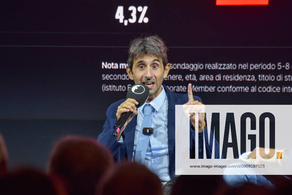 Fratelli d Italia politician and MP Giovanni Donzelli speaks during the panel Faccia a Faccia con i politici at the Rumore Festival 2026 at Acquario Romano in Rome on October 11, 2026. Rome Italy - ZUMAs197 20261011_aaa_s197_033