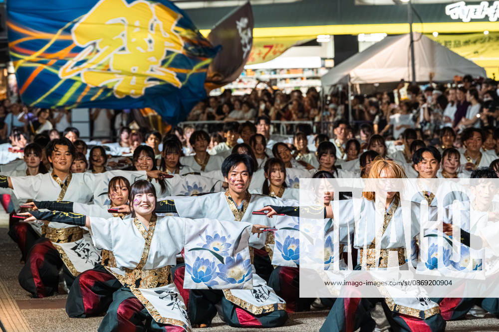 General view, October 11, 2026 - Dancers perform during the main festival of the 27th Tokyo Yosakoi Festival in Ikebukuro, Tokyo, Japan, on October 11, 2026. Held as part of Fukuro Matsuri, the annual dance festival brings together approximately 100 teams and 5,000 performers from across Japan, filling the streets with colorful costumes, synchronized choreography, and energetic yosakoi performances. aflo_355102639