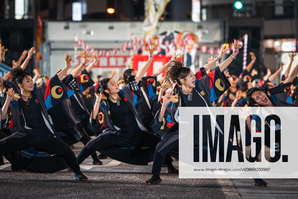 General view, October 11, 2026 - Dancers perform during the main festival of the 27th Tokyo Yosakoi Festival in Ikebukuro, Tokyo, Japan, on October 11, 2026. Held as part of Fukuro Matsuri, the annual dance festival brings together approximately 100 teams and 5,000 performers from across Japan, filling the streets with colorful costumes, synchronized choreography, and energetic yosakoi performances. aflo_355106760