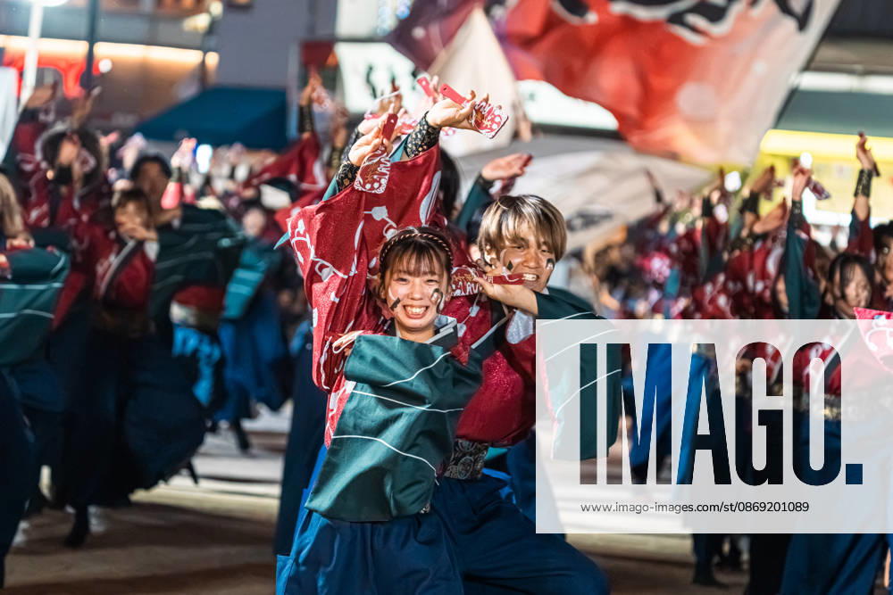 General view, October 11, 2026 - Dancers perform during the main festival of the 27th Tokyo Yosakoi Festival in Ikebukuro, Tokyo, Japan, on October 11, 2026. Held as part of Fukuro Matsuri, the annual dance festival brings together approximately 100 teams and 5,000 performers from across Japan, filling the streets with colorful costumes, synchronized choreography, and energetic yosakoi performances. aflo_355107116