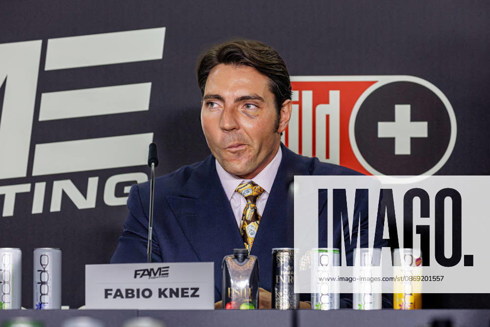 Essen. Fabio Knez bei der Pressekonferenz zum Fame Fighting 4 Promiboxen. Essen Atlantic Hotel Nordrhein-Westfalen Deutschland