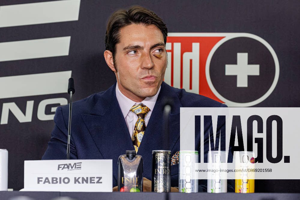 Essen. Fabio Knez bei der Pressekonferenz zum Fame Fighting 4 Promiboxen. Essen Atlantic Hotel Nordrhein-Westfalen Deutschland