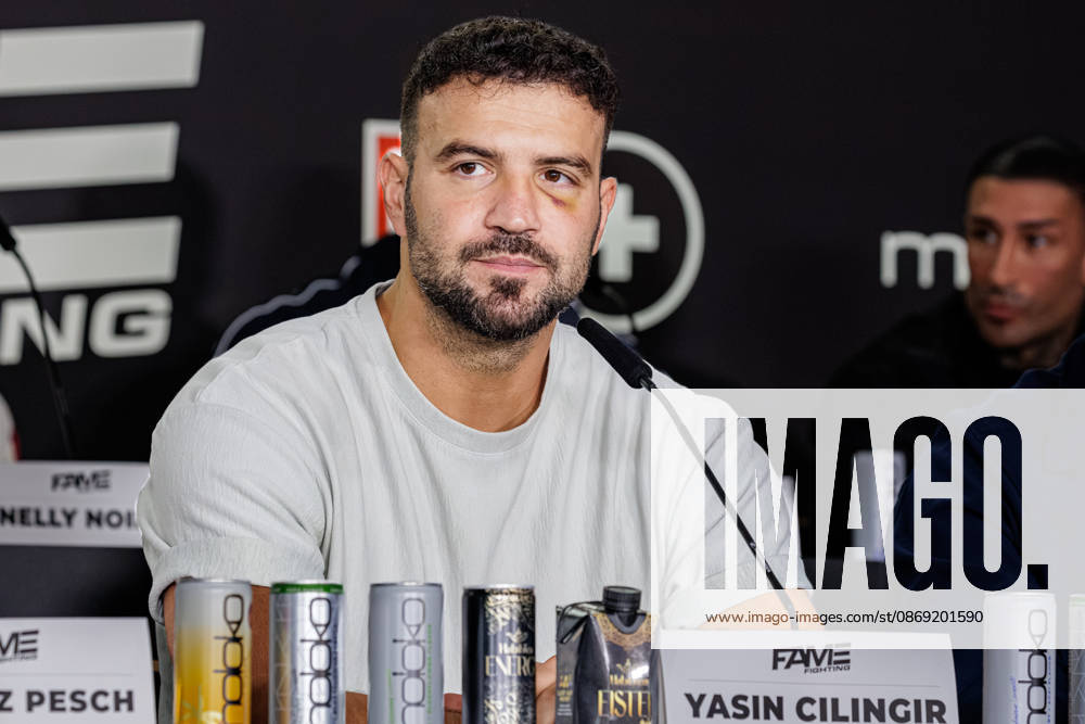 Essen. Yasin Cilingir bei der Pressekonferenz zum Fame Fighting 4 Promiboxen. Essen Atlantic Hotel Nordrhein-Westfalen Deutschland