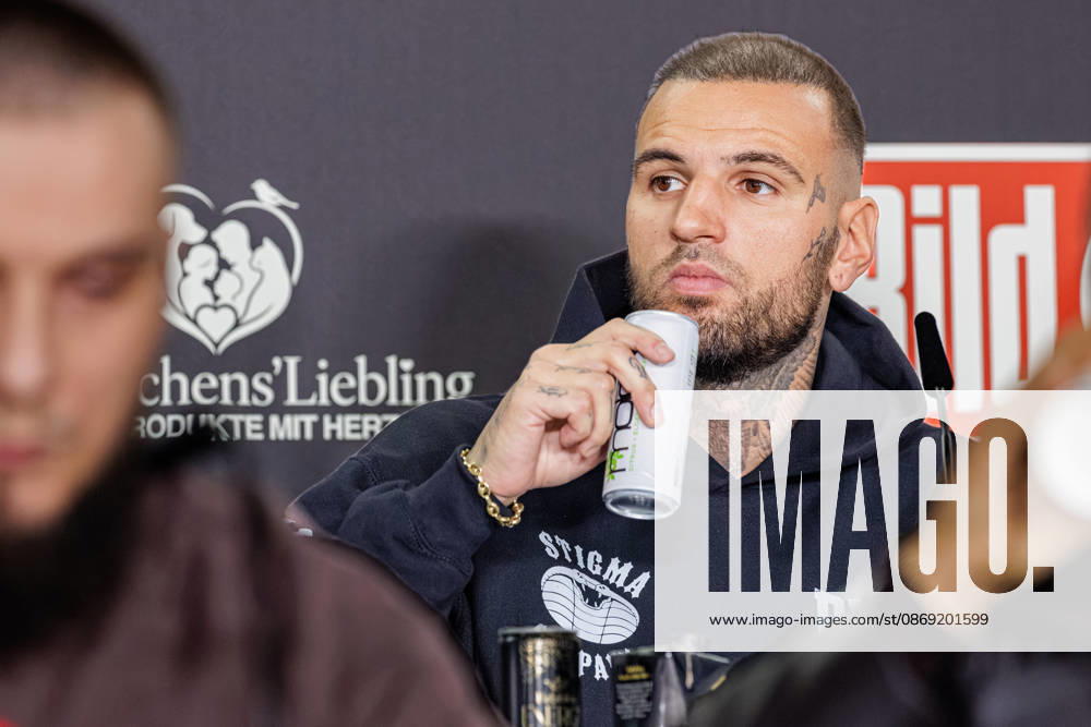 Essen. Diogo Sangre bei der Pressekonferenz zum Fame Fighting 4 Promiboxen. Essen Atlantic Hotel Nordrhein-Westfalen Deutschland