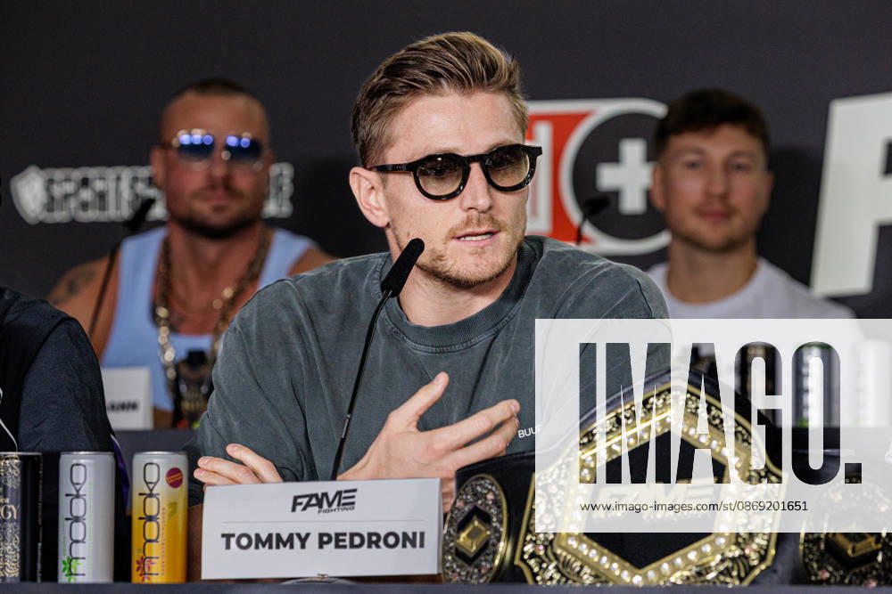 Essen. Tommy Pedroni bei der Pressekonferenz zum Fame Fighting 4 Promiboxen. Essen Atlantic Hotel Nordrhein-Westfalen Deutschland