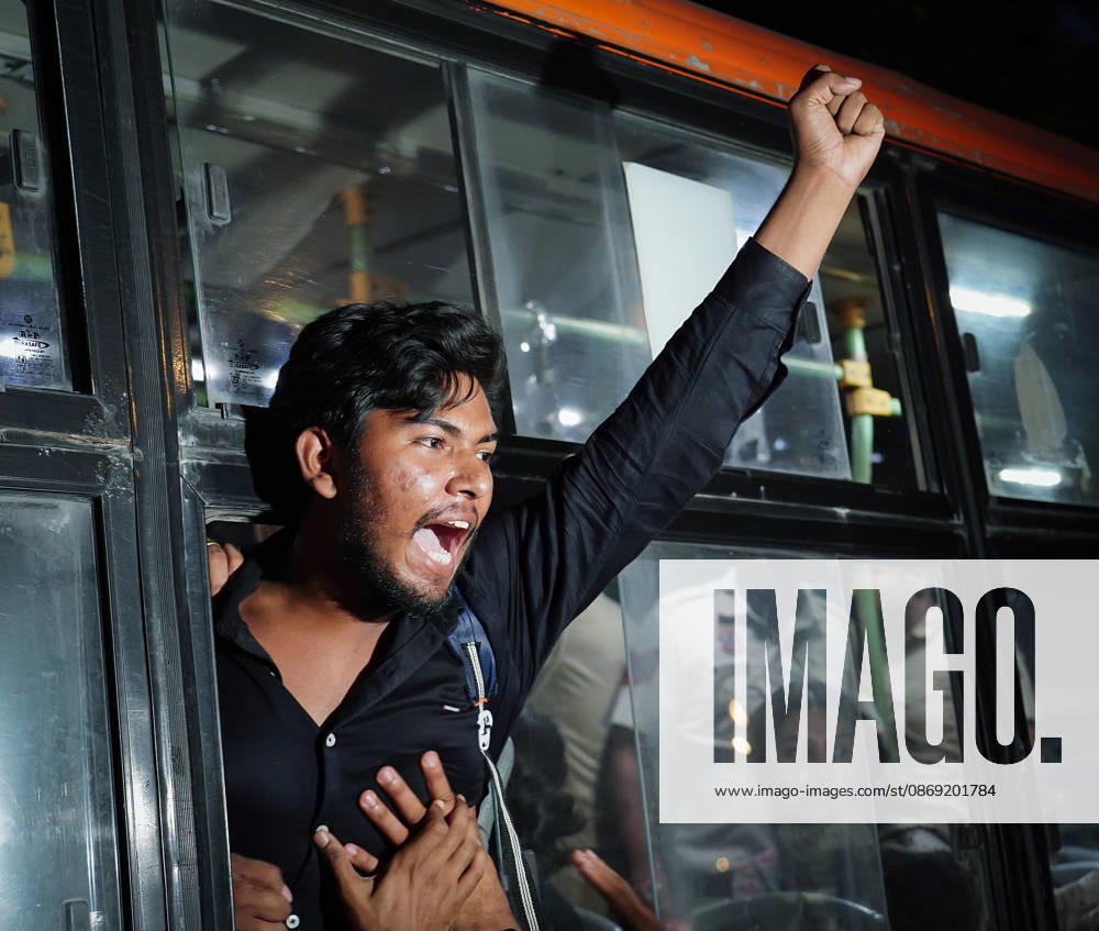 Police detain SFI members ahead of their planned Tiranga March at Connaught Place New Delhi, Oct 11 (ANI): A member of the Students Federation of India (SFI) raises slogans after being detained by Police ahead of their planned Tiranga March at Connaught Place, in New Delhi on Sunday. New Delhi Delhi India