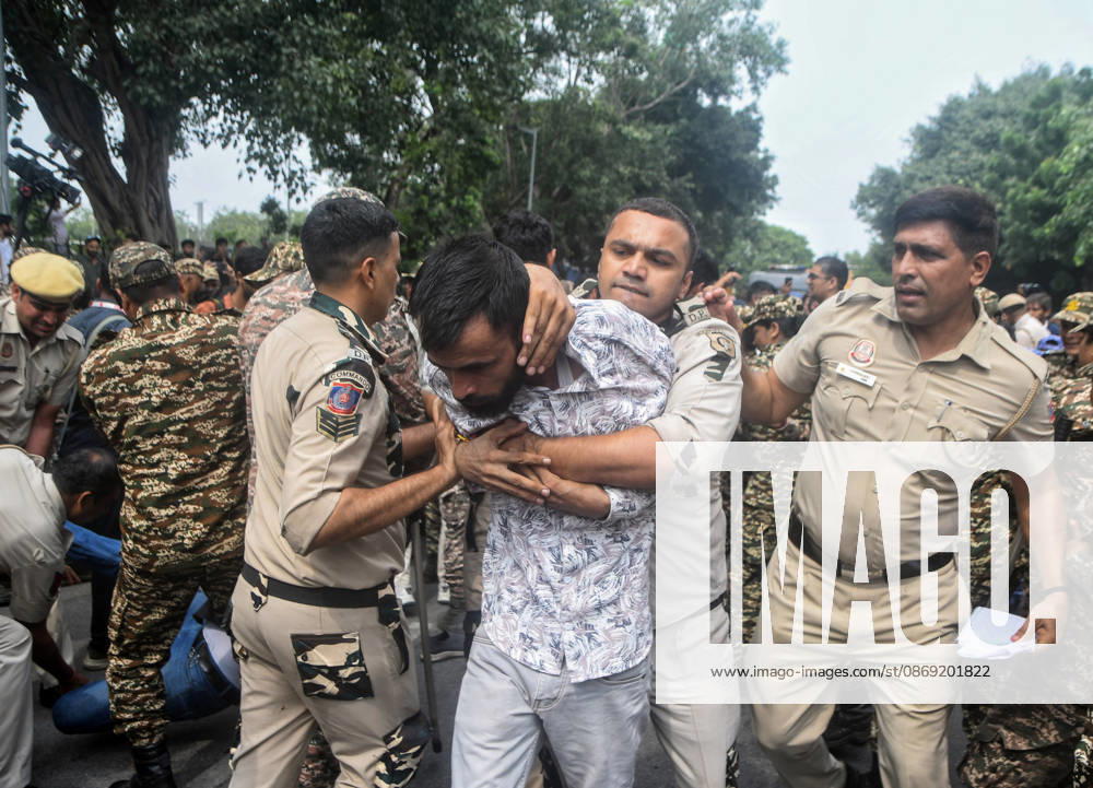 Workers of SFI, AISF and AIYF are being detained by Delhi Police while holding a protest against CEC Gyanesh Kumar at the Inner Circle of Connaught Place New Delhi, Oct 11 (ANI): Workers of SFI, AISF and AIYF are being detained by Delhi Police while holding a protest against CEC Gyanesh Kumar at the Inner Circle of Connaught Place, in New Delhi on Sunday. Delhi New Delhi India