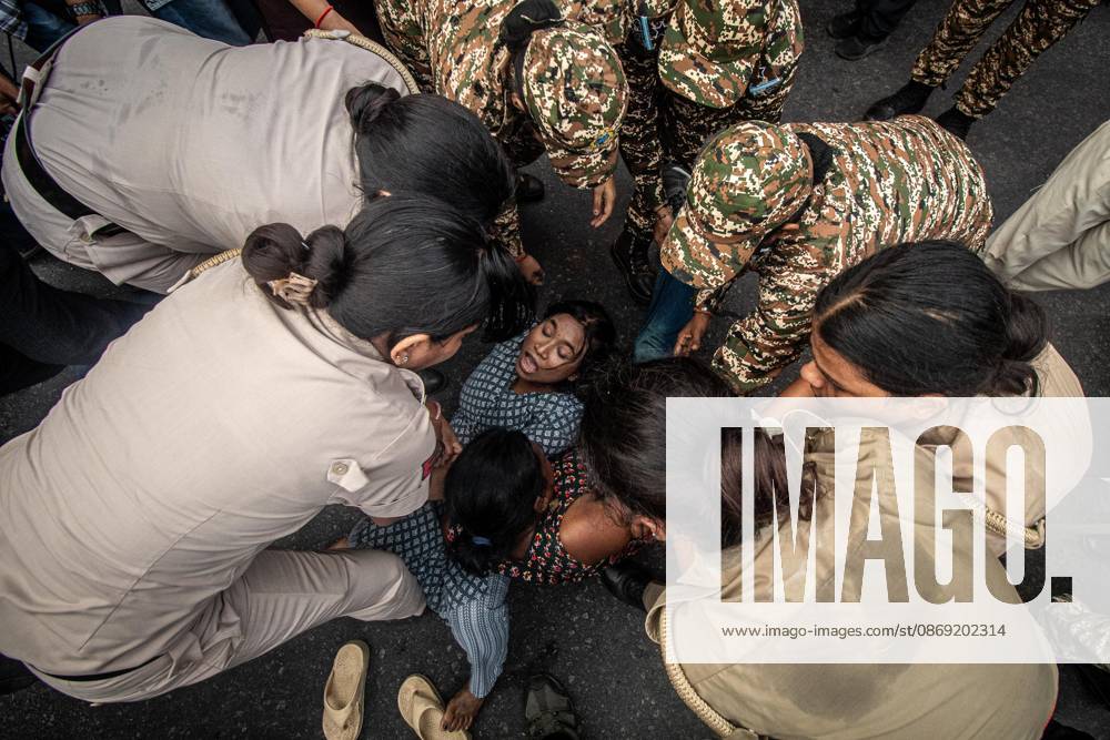 Protest to demand resignation of India s chief election commissioner in New Delhi NEW DELHI, INDIA - OCTOBER 11: Indian police officers detain a protestor during a mass protest organized by the Cockroach Janta Party (CJP) in New Delhi, India on October 11, 2026. Demonstrators gathered to demand the resignation of Chief Election Commissioner Gyanesh Kumar over alleged electoral roll irregularities and revisions. Yousuf Sarfaraz Anadolu New Delhi India. Editorial use only. Please get in touch for any other usage.