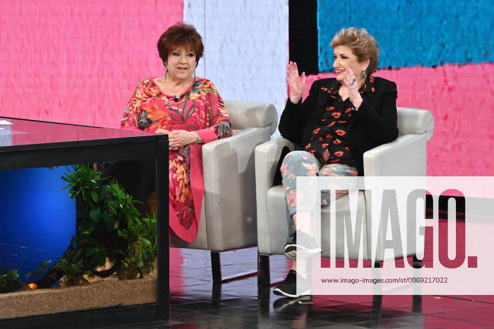 IPA89573967 - Milan, TV Show Che Tempo Che Fa - Nove. Pictured: Orietta Berti, Mara Maionchi
