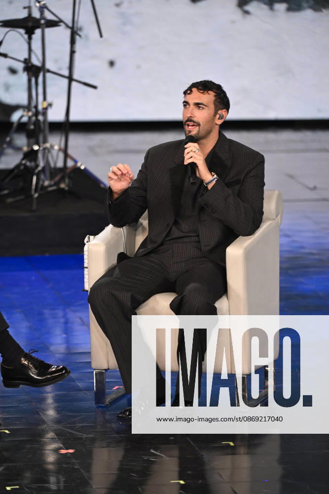 IPA89573986 - Milan, TV Show Che Tempo Che Fa - Nove. Pictured: Marco Mengoni