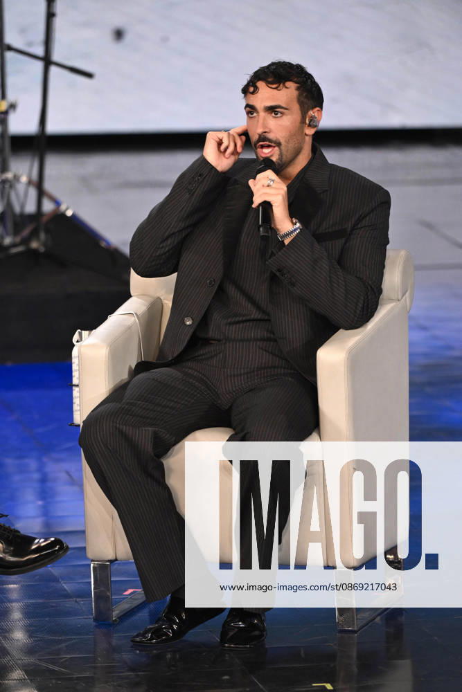 IPA89573989 - Milan, TV Show Che Tempo Che Fa - Nove. Pictured: Marco Mengoni