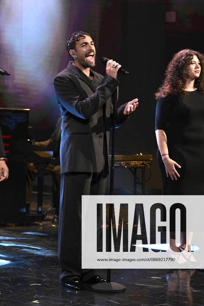 IPA89573968 - Milan, TV Show Che Tempo Che Fa - Nove. Pictured: Marco Mengoni