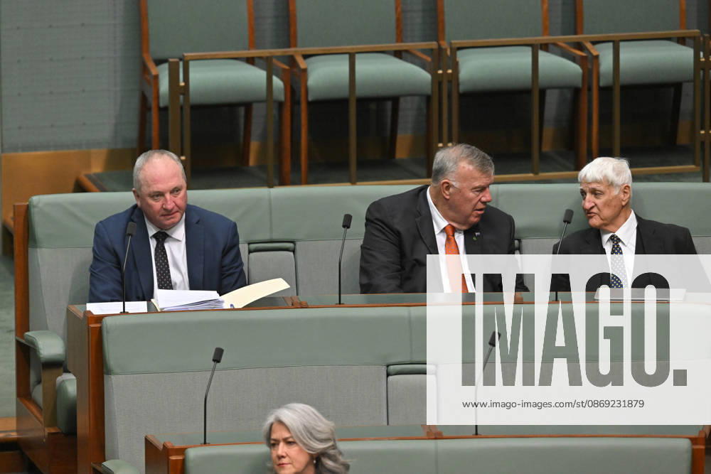 QUESTION TIME, One Nation member for New England Barnaby Joyce, One Nation member for Farrer David Farley and Independent member for Kennedy Bob Katter during Question Time in the House of Representatives at Parliament House in Canberra, Monday, October 12, 2026. ( NO ARCHIVING CANBERRA AUSTRALIAN CAPITAL TERRITORY Australia