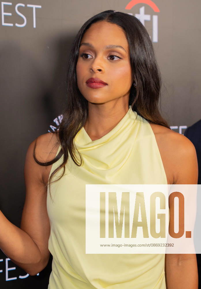 Ash Santos wearing dress by Julia Ritorto and Kathryn Forth for Significant Other attends screening of Marshals TV series Season 2 during PaleyFest at Paley Center for Media in New York, NY on October 11, 2026. Bronx USA - ZUMAr339 20261011_znp_r339_021