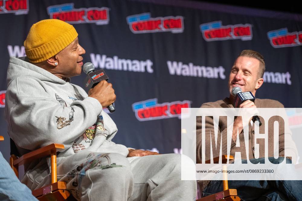 (L-R) LL COOL J and Scott Caan speak at a panel discussion for CBS new series NCIS: NEW YORK.during New York Comic Con 2026 at The Jacob K. Javits Convention Center on October 11, 2026 in New York City. New York United States - ZUMAs197 20261011_aaa_s197_340