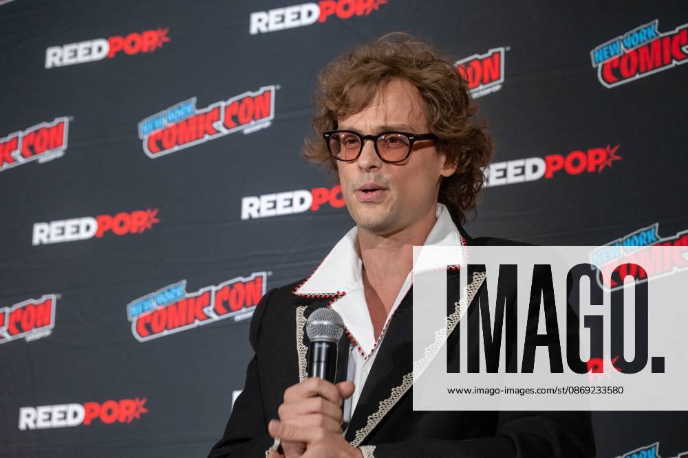Matthew Gray Gubler speaks at a panel discussion for CBS s new crime-solving drama EINSTEIN!.during New York Comic Con 2026 at The Jacob K. Javits Convention Center on October 11, 2026 in New York City. New York United States - ZUMAs197 20261011_aaa_s197_376