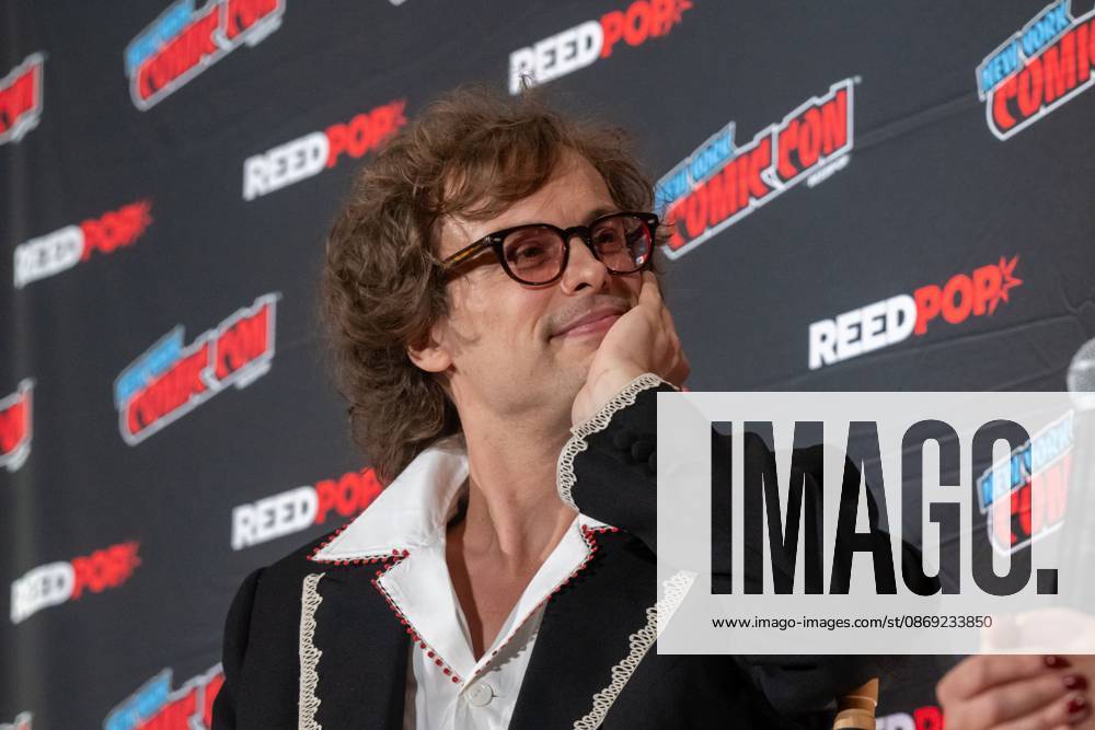 Matthew Gray Gubler speaks at a panel discussion for CBS s new crime-solving drama EINSTEIN!.during New York Comic Con 2026 at The Jacob K. Javits Convention Center on October 11, 2026 in New York City. New York United States - ZUMAs197 20261011_aaa_s197_399