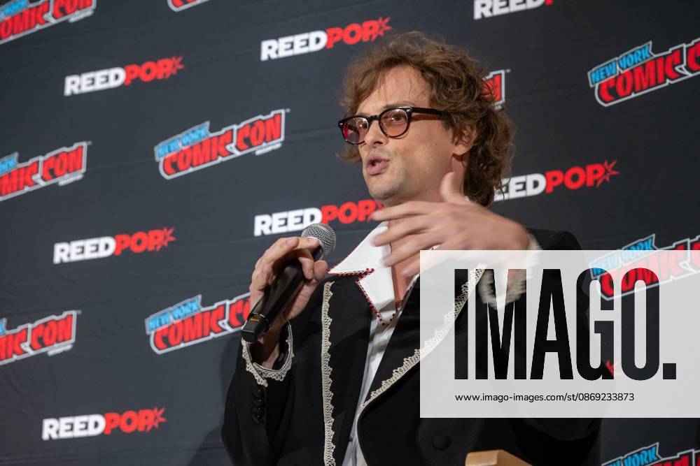 Matthew Gray Gubler speaks at a panel discussion for CBS s new crime-solving drama EINSTEIN!.during New York Comic Con 2026 at The Jacob K. Javits Convention Center on October 11, 2026 in New York City. New York United States - ZUMAs197 20261011_aaa_s197_400
