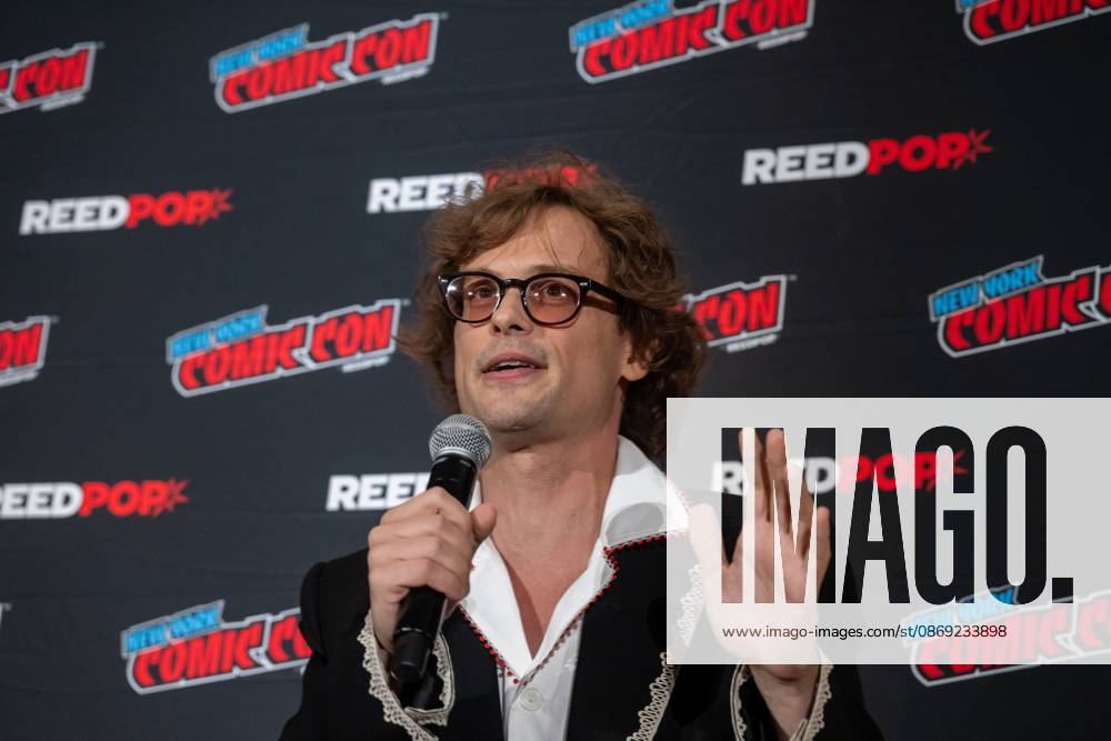Matthew Gray Gubler speaks at a panel discussion for CBS s new crime-solving drama EINSTEIN!.during New York Comic Con 2026 at The Jacob K. Javits Convention Center on October 11, 2026 in New York City. New York United States - ZUMAs197 20261011_aaa_s197_407