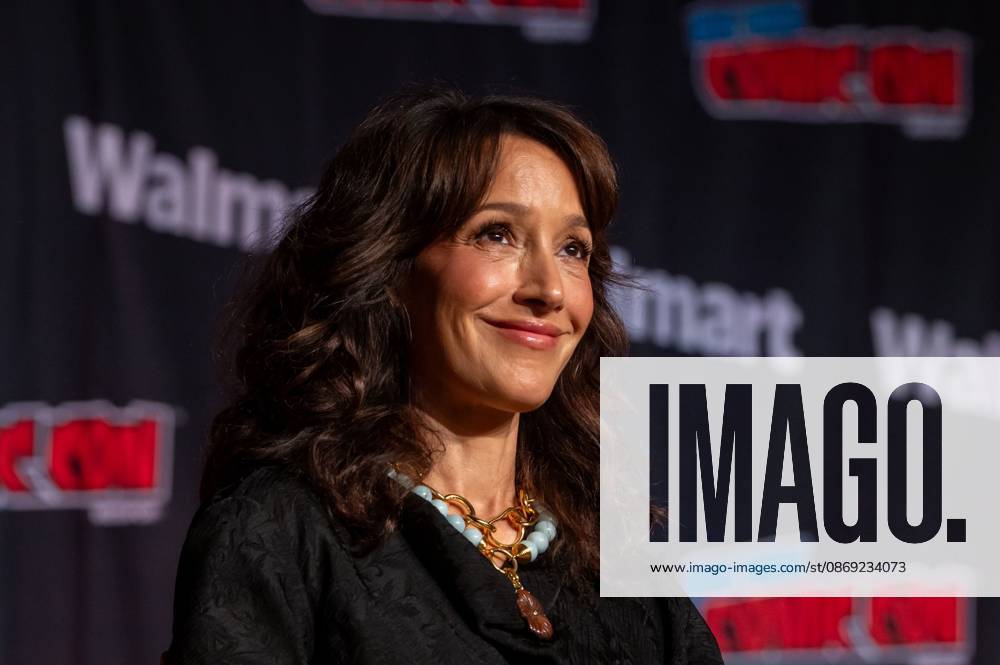 Jennifer Beals speaks at a panel discussion for CBS new series NCIS: NEW YORK.during New York Comic Con 2026 at The Jacob K. Javits Convention Center on October 11, 2026 in New York City. New York United States - ZUMAs197 20261011_aaa_s197_431