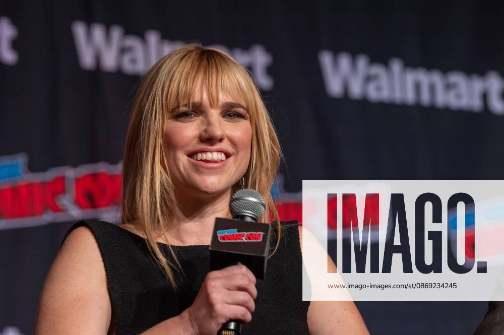 Jacqueline Byers speaks at a panel discussion for CBS new series NCIS: NEW YORK.during New York Comic Con 2026 at The Jacob K. Javits Convention Center on October 11, 2026 in New York City. New York United States - ZUMAs197 20261011_aaa_s197_490